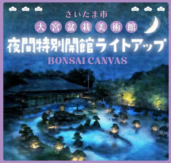 夜間特別開館 ライトアップ BONSAI CANVAS