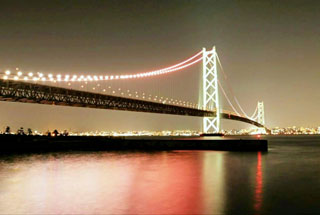 「かつお」さんからの投稿写真＠明石海峡大橋ライトアップ