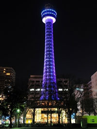 横浜マリンタワー ウィンターイルミネーションの写真