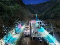嵯峨野観光鉄道イルミネーション&ライトアップ「光の幻想列車」の写真