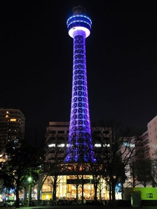 横浜マリンタワー ウィンターイルミネーション写真１