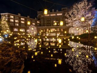 仙台ロイヤルパークホテル ガーデンイルミネーション “ランタンが灯る、ひかりの森”写真２