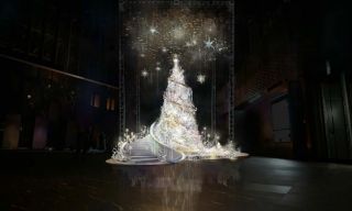 新宿住友ビル三角広場「snow flow」写真１