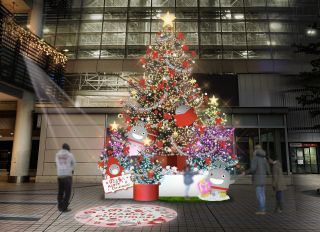 たまプラーザ テラス クリスマスイルミネーション写真１