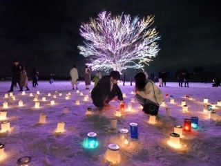 国営越後丘陵公園 Xmas キャンドルナイト写真１