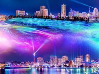 夜にあらわれる光の横浜〈ヨルノヨ〉写真１