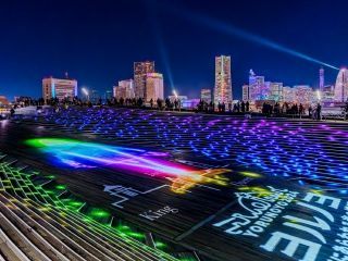 夜にあらわれる光の横浜〈ヨルノヨ〉の写真３