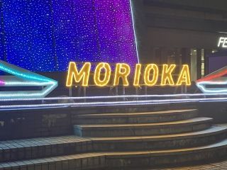 JR盛岡駅&フェザン ウインターイルミネーション写真１