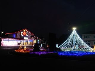 都農駅イルミネーション写真１