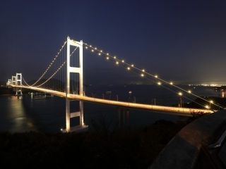 来島海峡大橋ライトアップ写真１