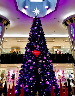 東急百貨店たまプラーザ店クリスマスツリー写真１