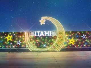 大阪国際空港「ITAMIウィンターイルミネーション」写真１