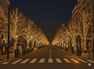 日本大通りSDGsイルミネーション写真１