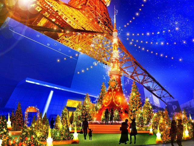 東京タワー ウィンターファンタジー オレンジ イルミネーション19 イルミネーション特集