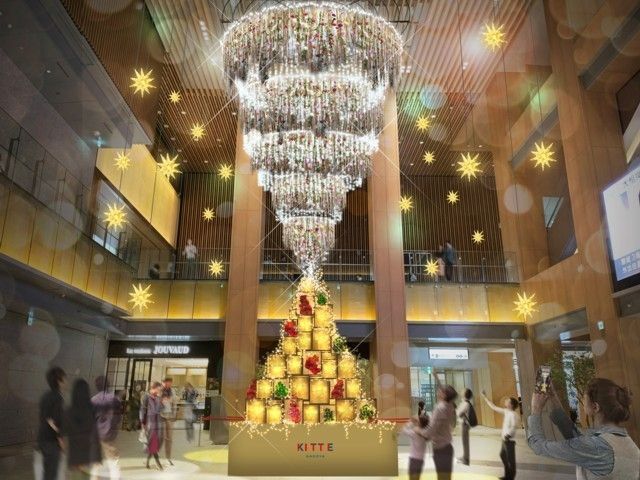 Kitte名古屋 Flowering Christmas 再生を願う 花飾りのクリスマス イルミネーション特集