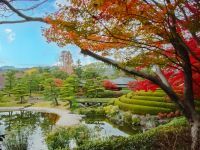 駿府城の日本庭園「紅葉山庭園」で紅葉とお茶を楽しむ！
