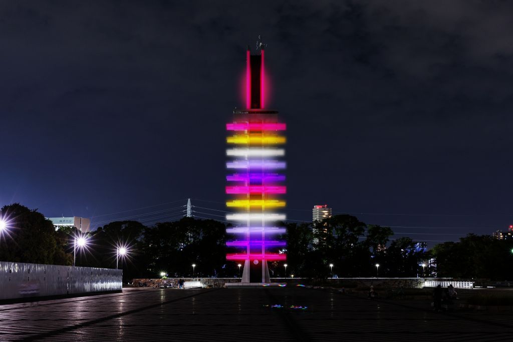 オリンピック記念塔　ライトアップイメージ