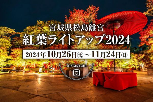 宮城県松島離宮 紅葉ライトアップ 2024フォトコンテスト