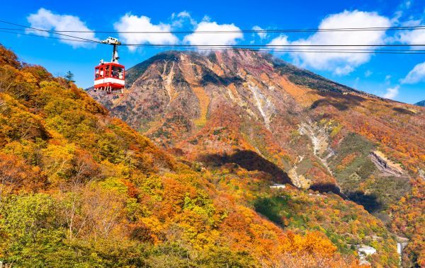 明智平ロープウェイ紅葉イメージ