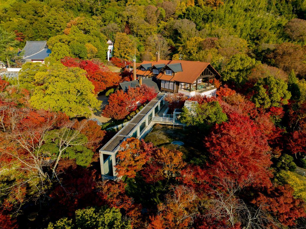 アサヒグループ大山崎山荘美術館の紅葉2