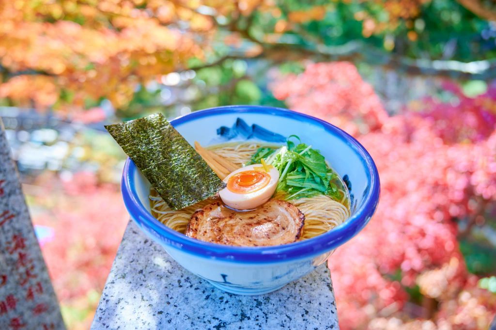 柚子塩らーめんと紅葉