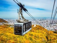 札幌もいわ山ロープウェイの紅葉