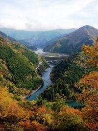 接岨峡・奥大井湖上駅の写真