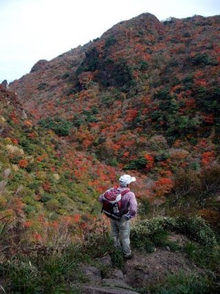 雲仙岳の紅葉の写真３