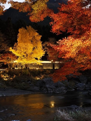 御岳渓谷 御岳渓谷遊歩道の紅葉 紅葉情報21