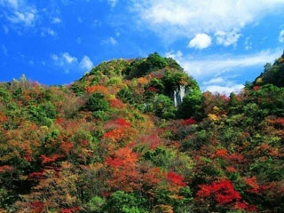 香落渓の紅葉写真１