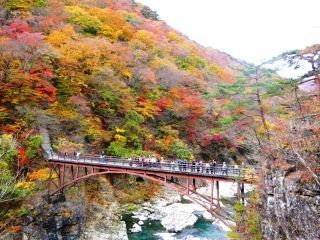 龍王峡の紅葉写真１