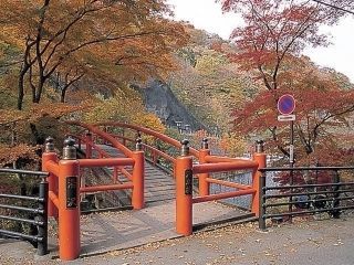 伊香保温泉 湯元「河鹿橋」の紅葉写真２
