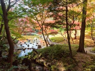 小石川後楽園の紅葉写真２