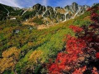 千畳敷カール・中央アルプス駒ヶ岳ロープウェイの紅葉写真１