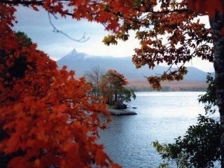 大沼国定公園の紅葉の写真４