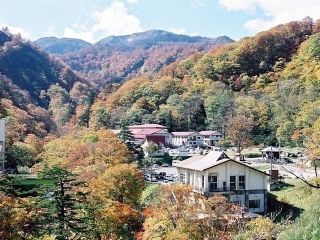 夏油温泉の紅葉写真１