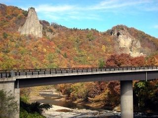 馬仙峡の紅葉写真１