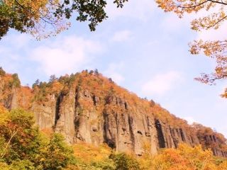 二口峡谷の紅葉写真２