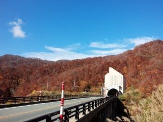 月山花笠ラインの紅葉写真１