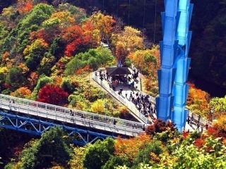 竜神峡の紅葉写真２