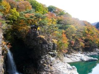 龍王峡の紅葉写真２