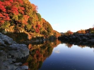 長瀞の紅葉写真１