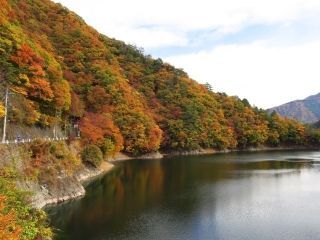 奥多摩湖の紅葉写真２