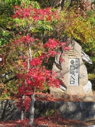 竜門峡の紅葉写真２