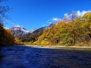 上高地の紅葉写真２