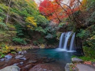 河津七滝の紅葉写真１