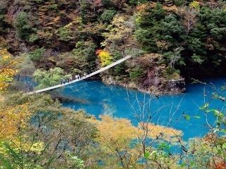 寸又峡の紅葉写真１