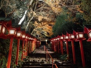 貴船神社の紅葉写真１