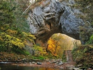 帝釈峡の紅葉写真１