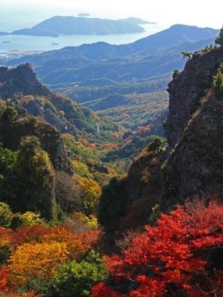 寒霞渓の紅葉の写真４